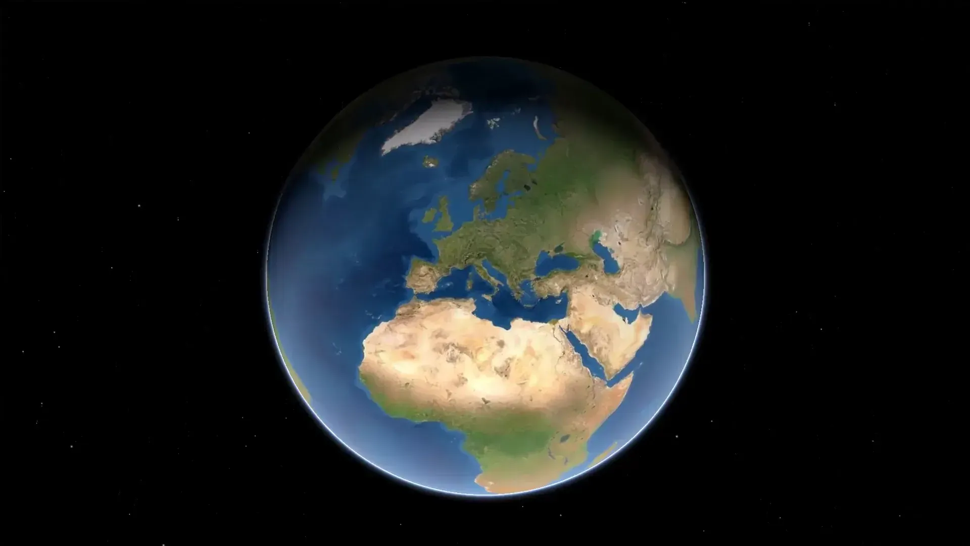 La Tierra girando vista desde el espacio