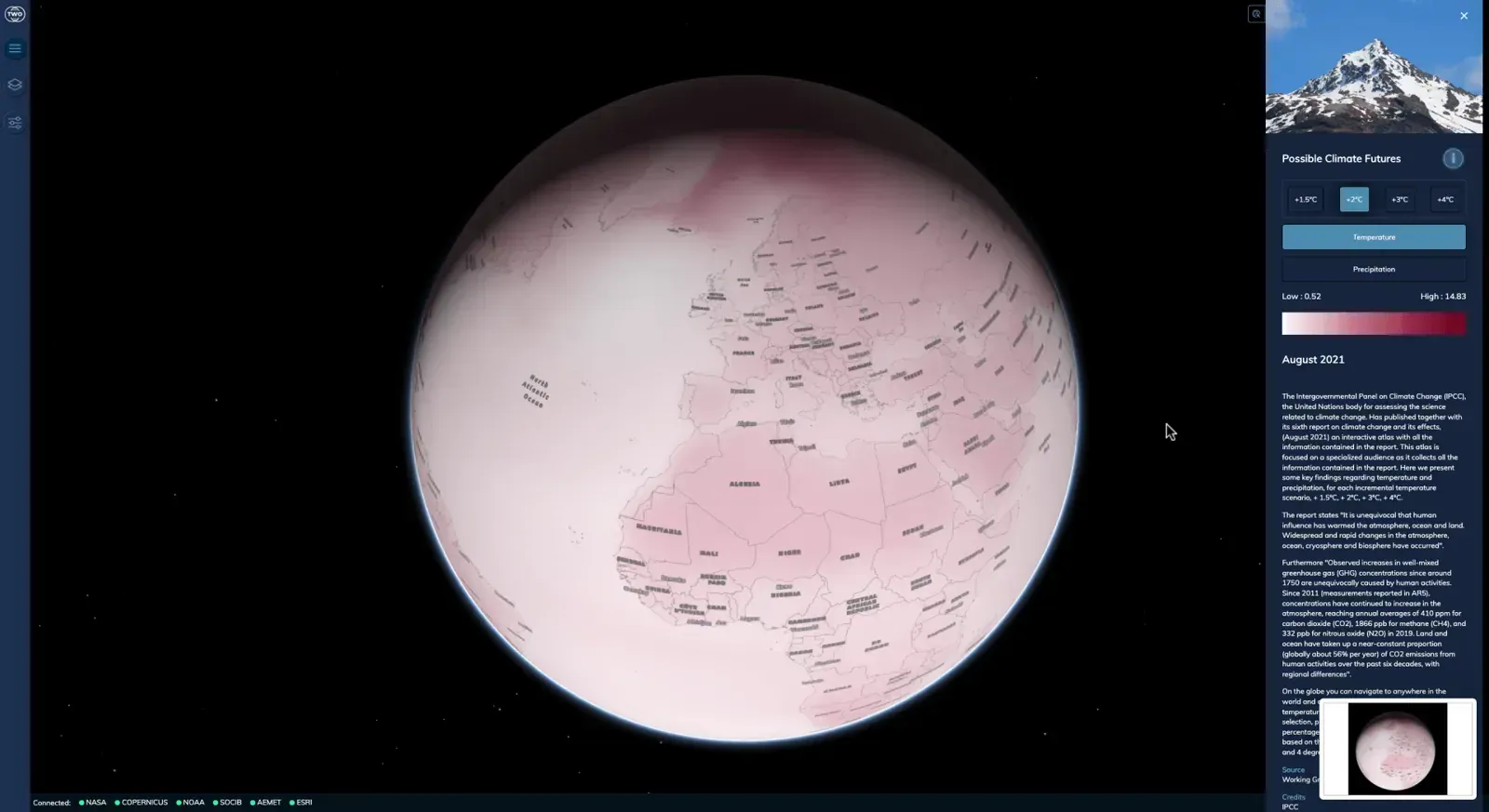EUROPA PODRÍA SER UN DESIERTO SI SE SUPERA EN 4ºC LA TEMPERATURA GLOBAL